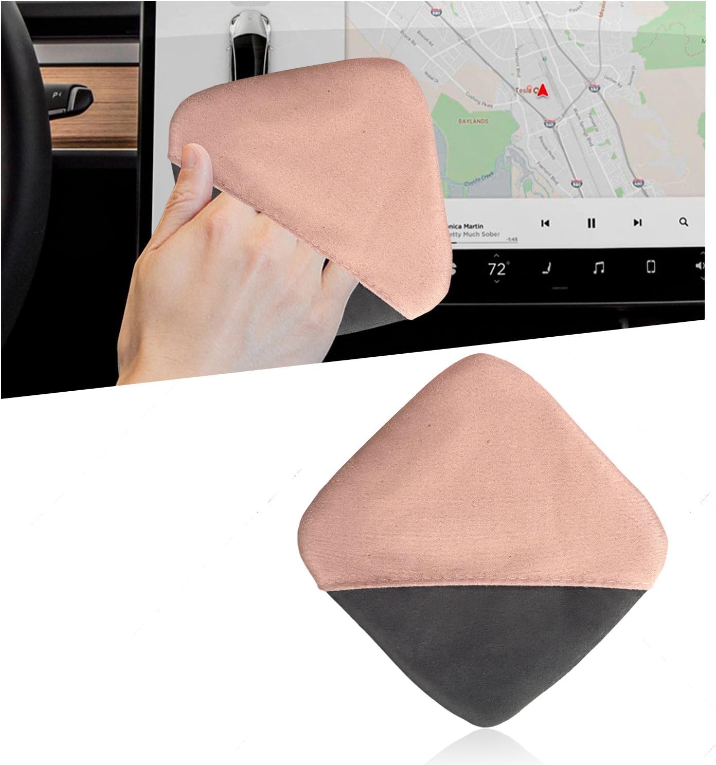 Microfiber Cleaning Pad, Ohleats Car Screen Cleaner