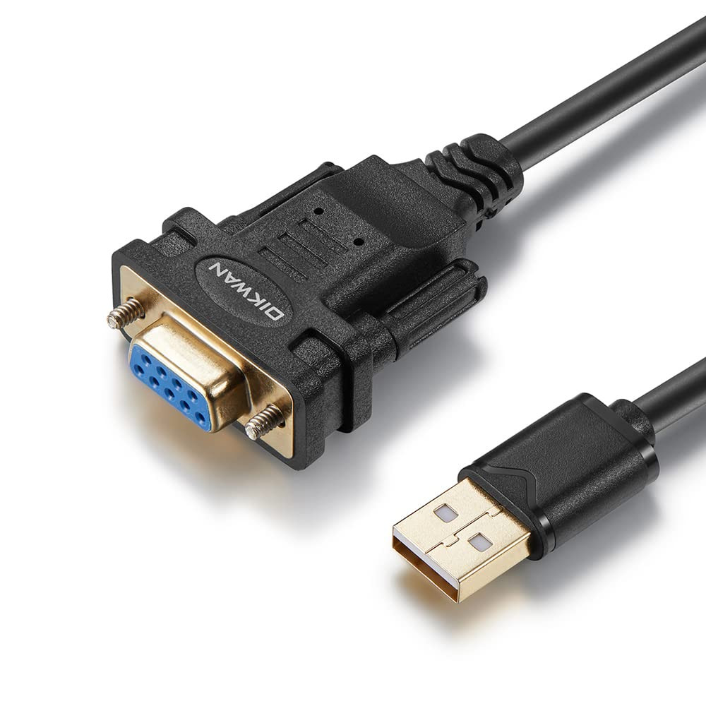 USB to RS232 Serial Adapter with FTDI Chipset - USB 2.0 to Female DB9 Serial
