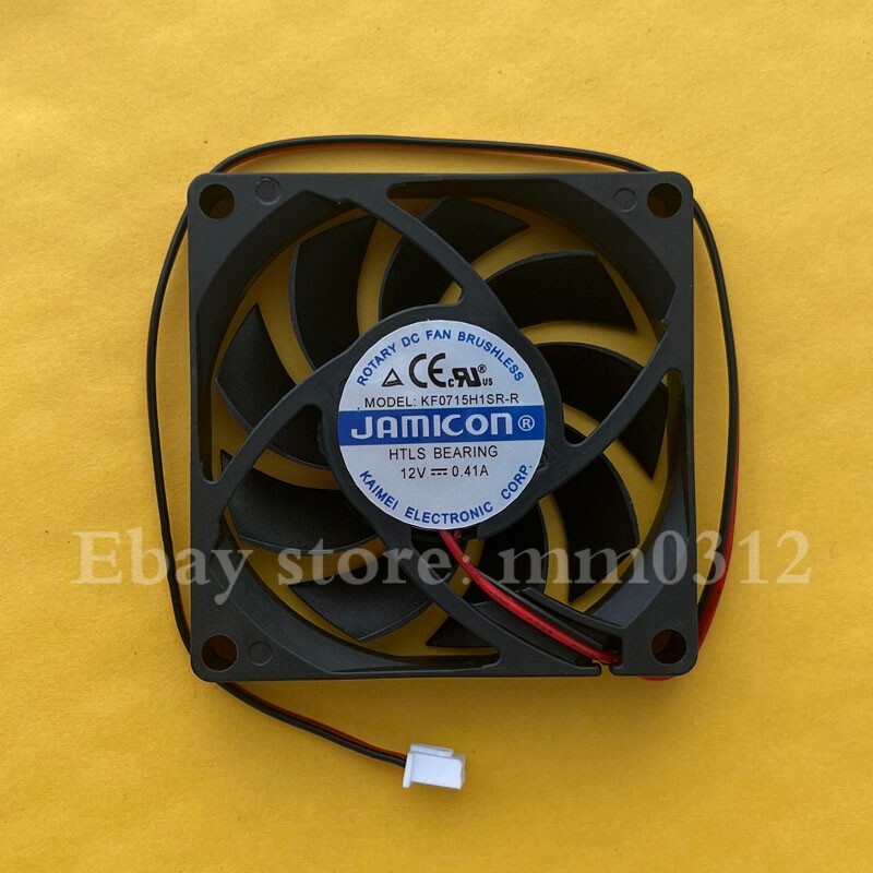 1pcs   JAMICON KF0715H1SR-R 12V 0.41A 7cm 7015 2-wire cooling fan