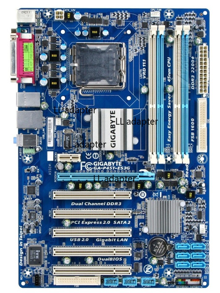 Original Gigabyte GA-P45T-ES3G Intel P45 Motherboard LGA 775 socket DDR3