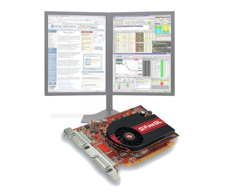 ATI FireGL V3300  412831-001 Dual DVI  PCI-e 128MB DDR2 Video Card  