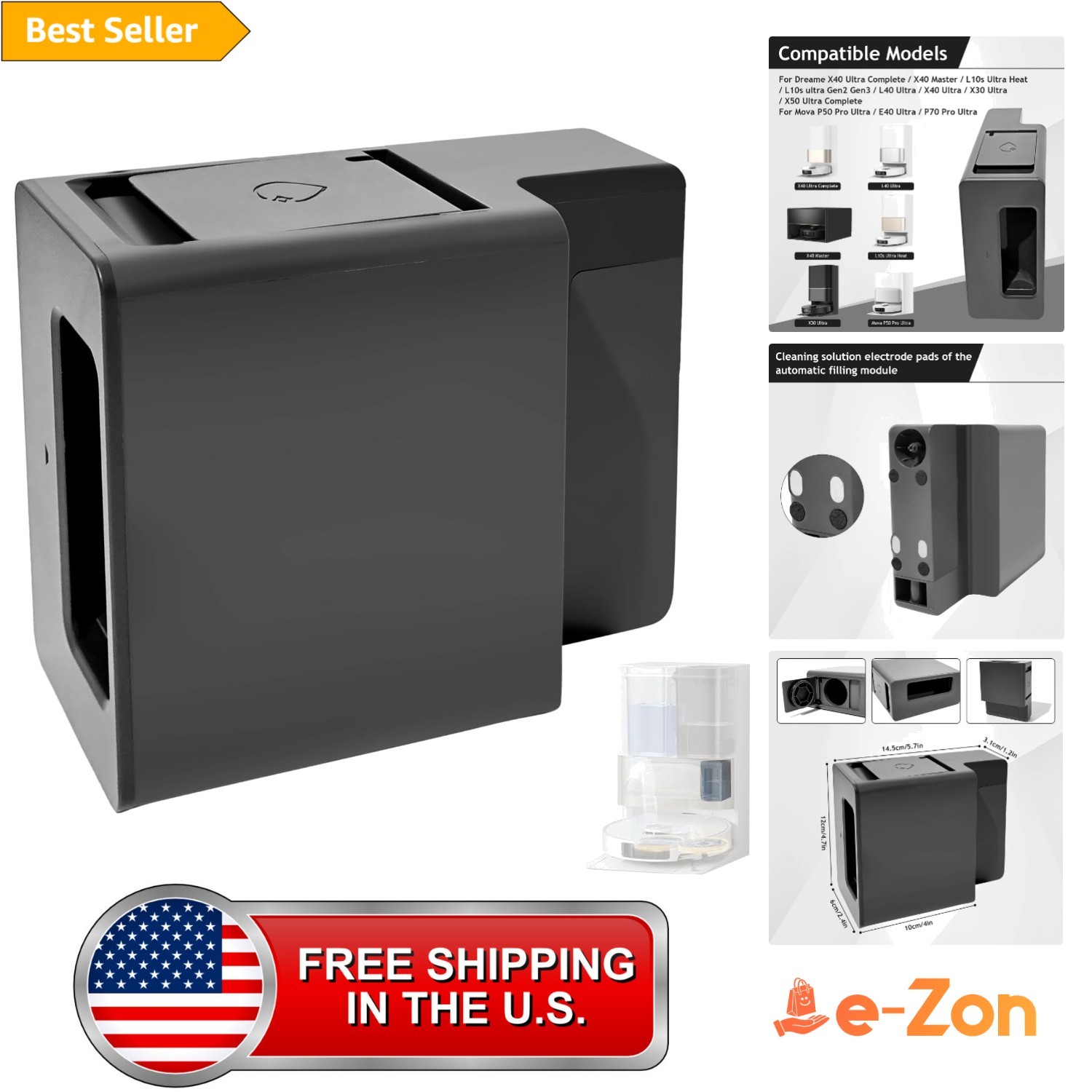 Cleaning Solution Module for Dreame X40 Ultra L10s Ultra Ultra Gen2 Gen3 Plus...