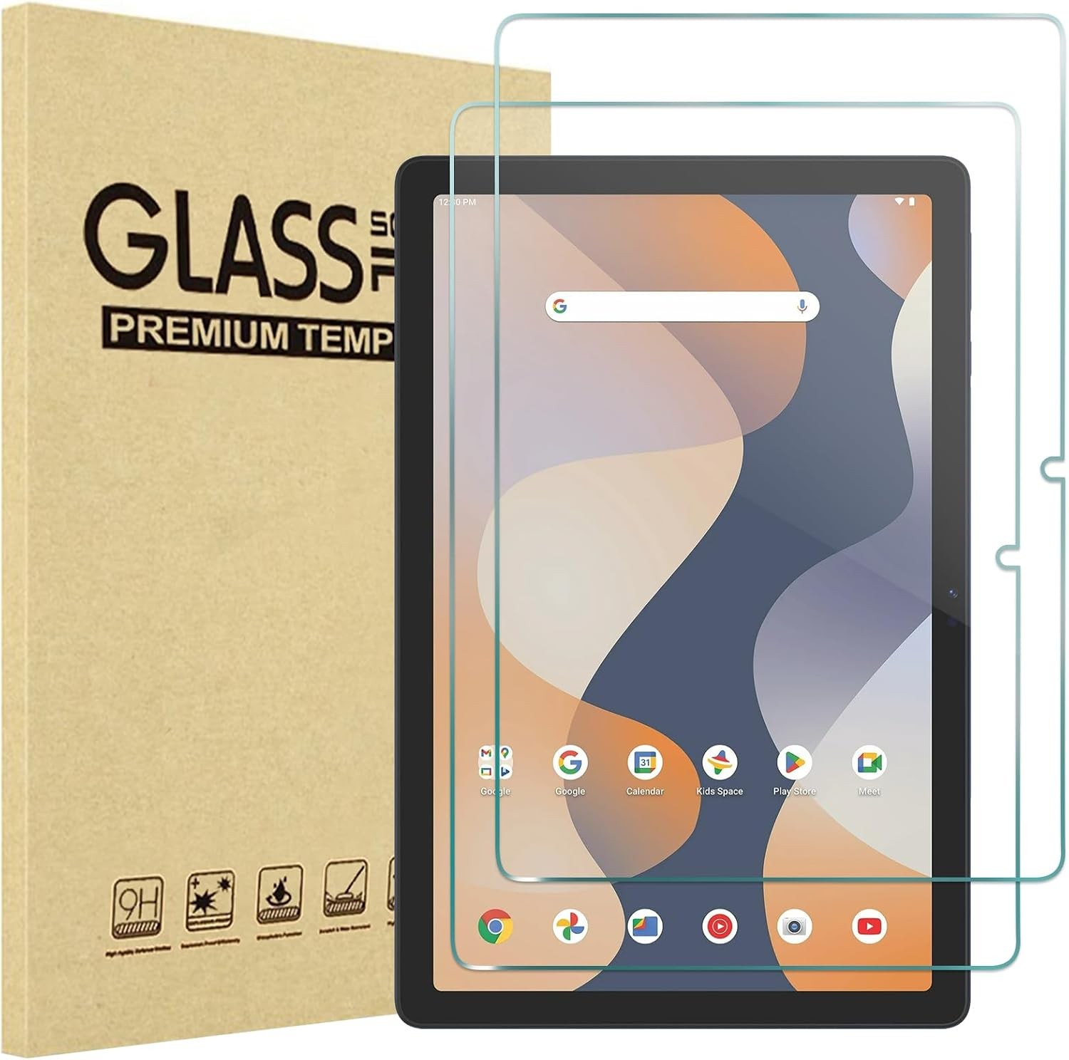 2 Pack Screen Protector for Onn 2024 10.1" Tablet Gen 4/Kids Tablet