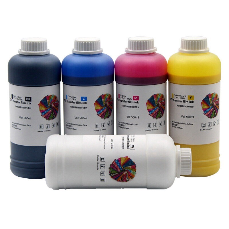 500ML*5 DTF Ink Transfer Film Textile Ink For Epson DX5 DX6 DX7 XP600 i3200