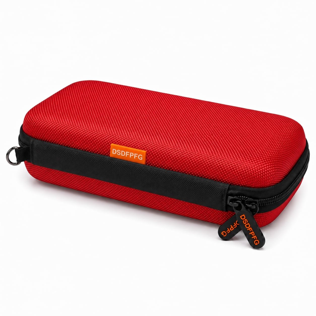 Small Hard Shell EVA Zipper Carrying Case for Electronic Accessories, Red