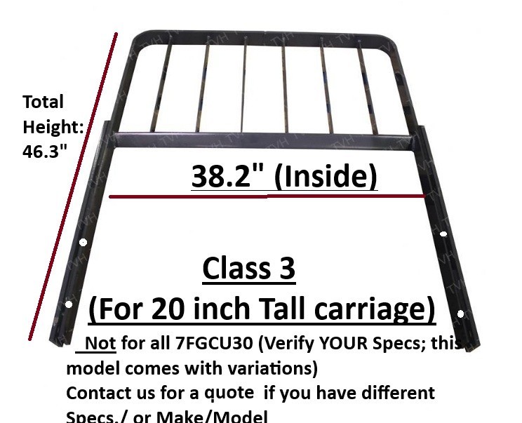 TOYOTA Forklift LOAD BACKREST CLASS 3 III ATTACHMENT 8FGCU30 8FGCU32