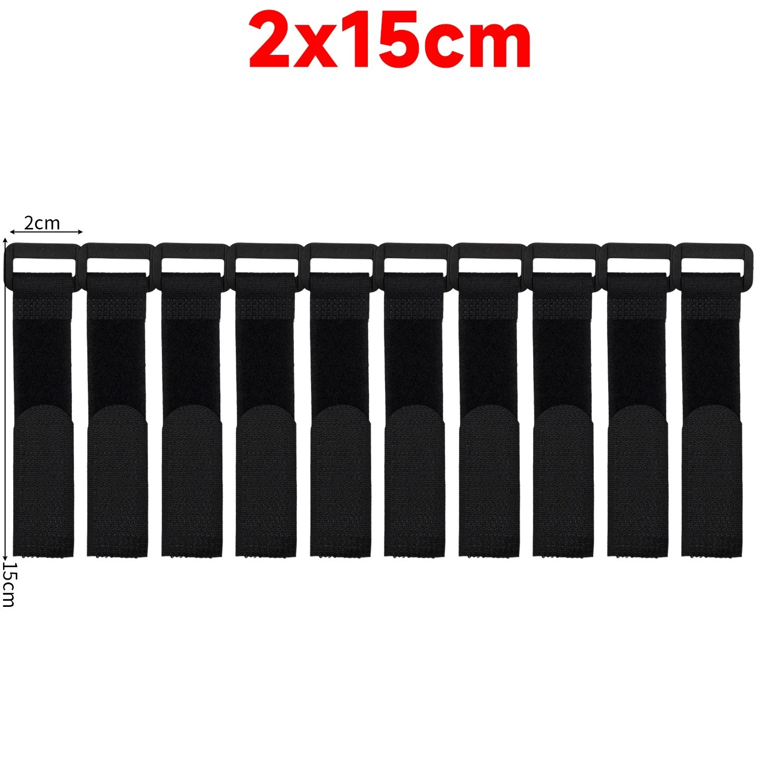 VELCRO Brand Bulk Pack 20 Reusable Fastening Cable Straps with Buckle Variety US