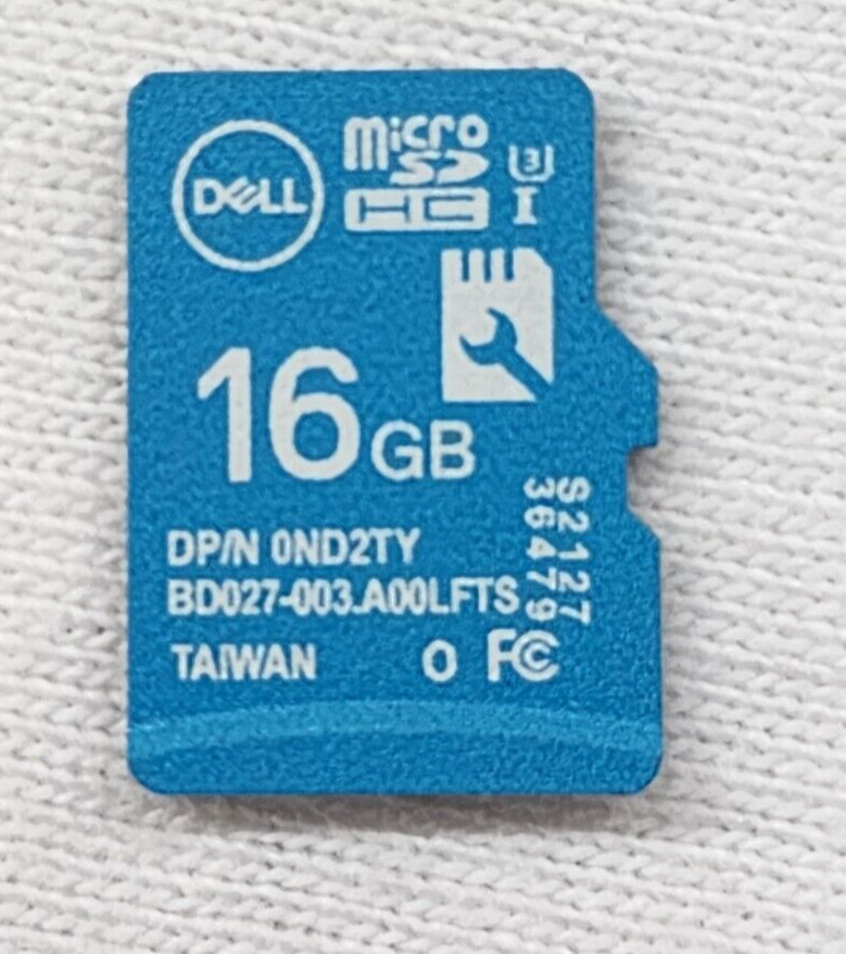 Dell ND2TY 16GB Blue vFlash Micro SD Card
