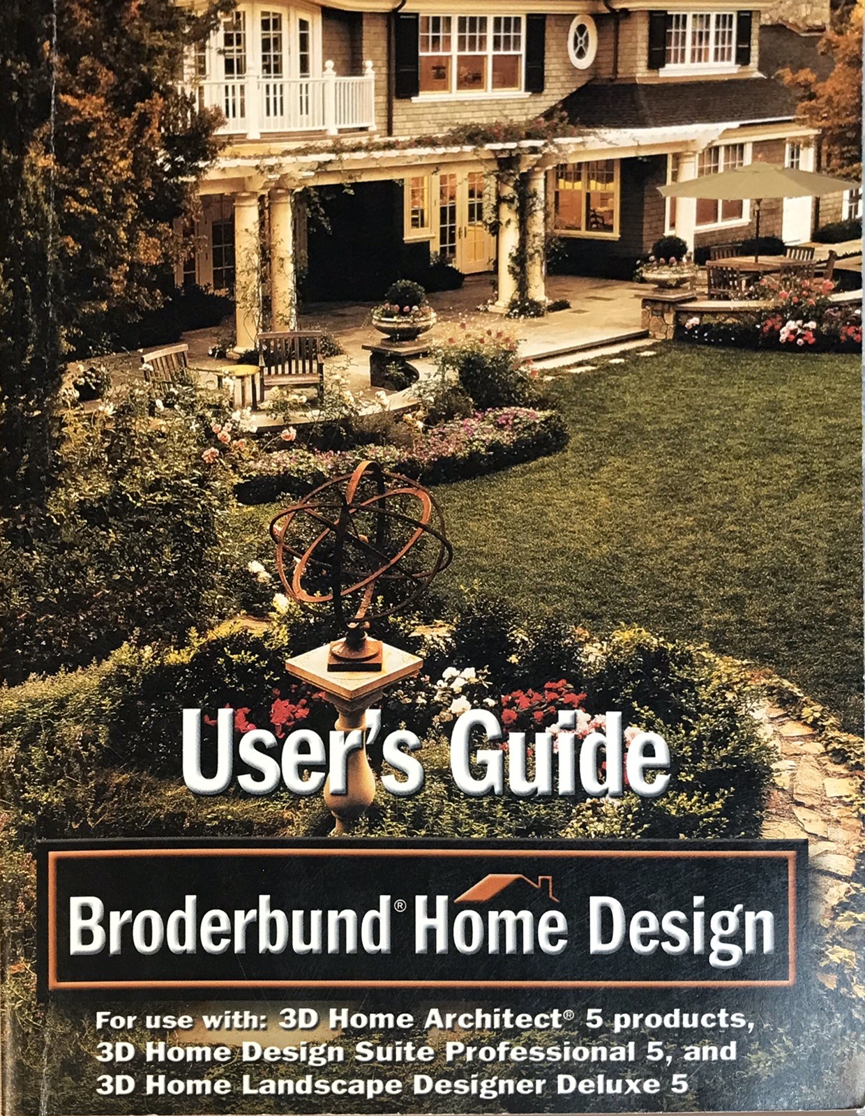 Broderbund 3D Home Design 5 User's Guide Instruction Manual Book, NEW
