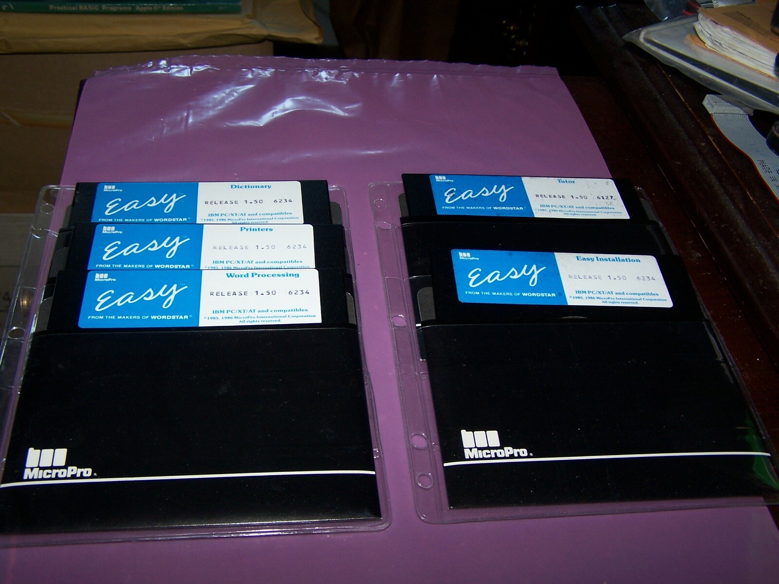 Vintage MicroPro Easy Release 1.50 Word Processing Software  for IBM PC/XT/AT