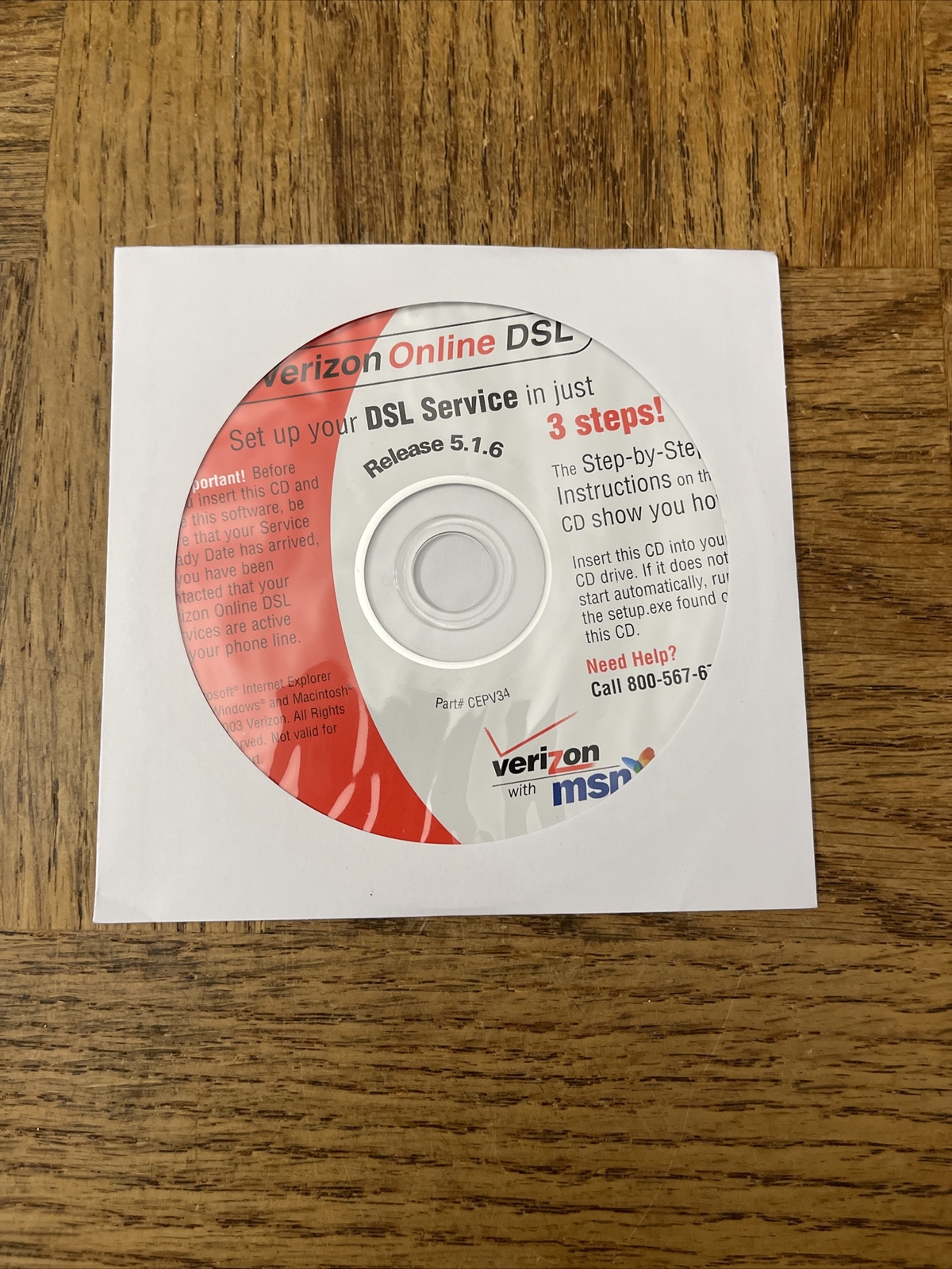 Verizon Online DSL PC Software