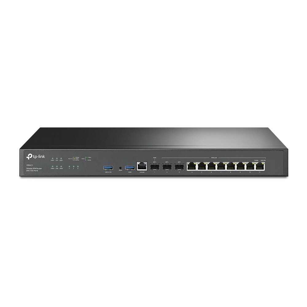TPLink ER8411   Omada 8Port Gigabit MultiWAN VPN Router   2 10GE SFP G1N