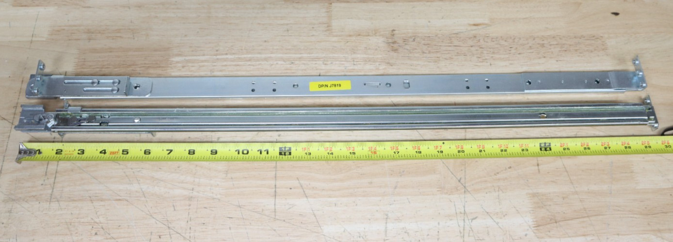 Nice Used Working Rails Rack Dell 0J7817 J7819 for Poweredge 1650 & 1750 Servers