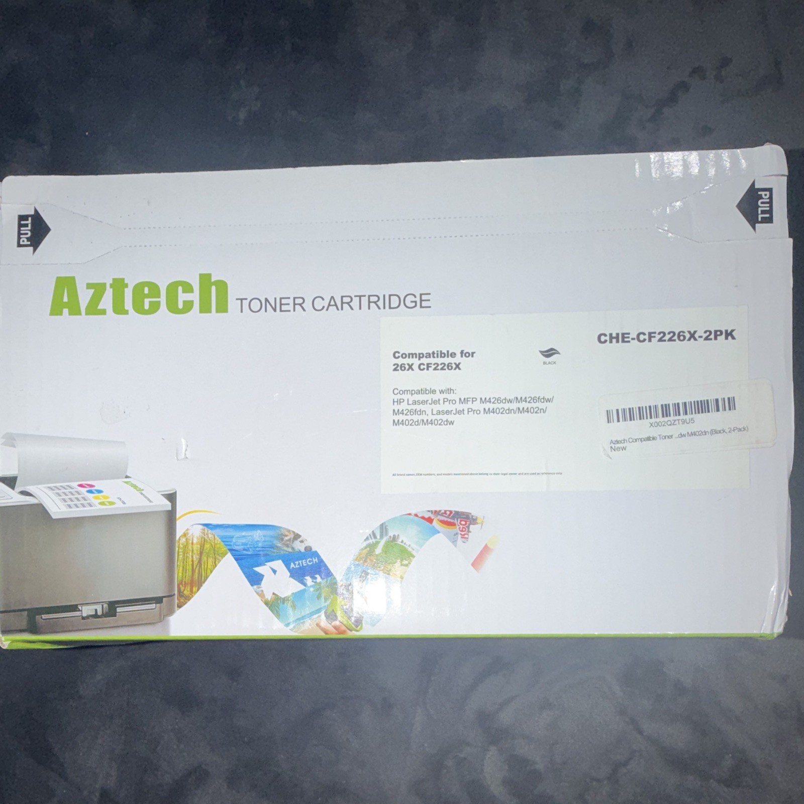 Aztech Black Compatible Toner CF226X (26X) for HP M402/M426 CHE-CF226X-2PK