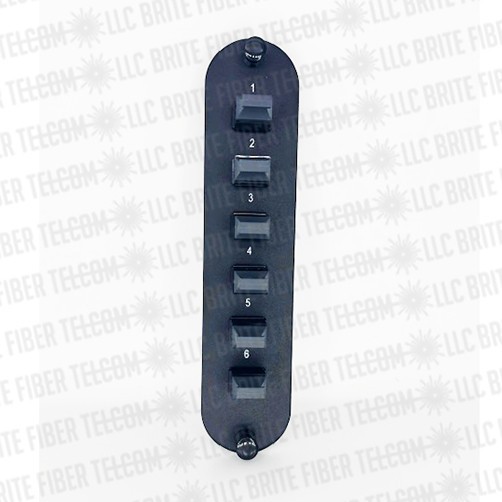 CCH-CP72-89 Compatible  Adapter Numbered 6 MPO 72 fiber BLACK SM KEY UP/DOWN