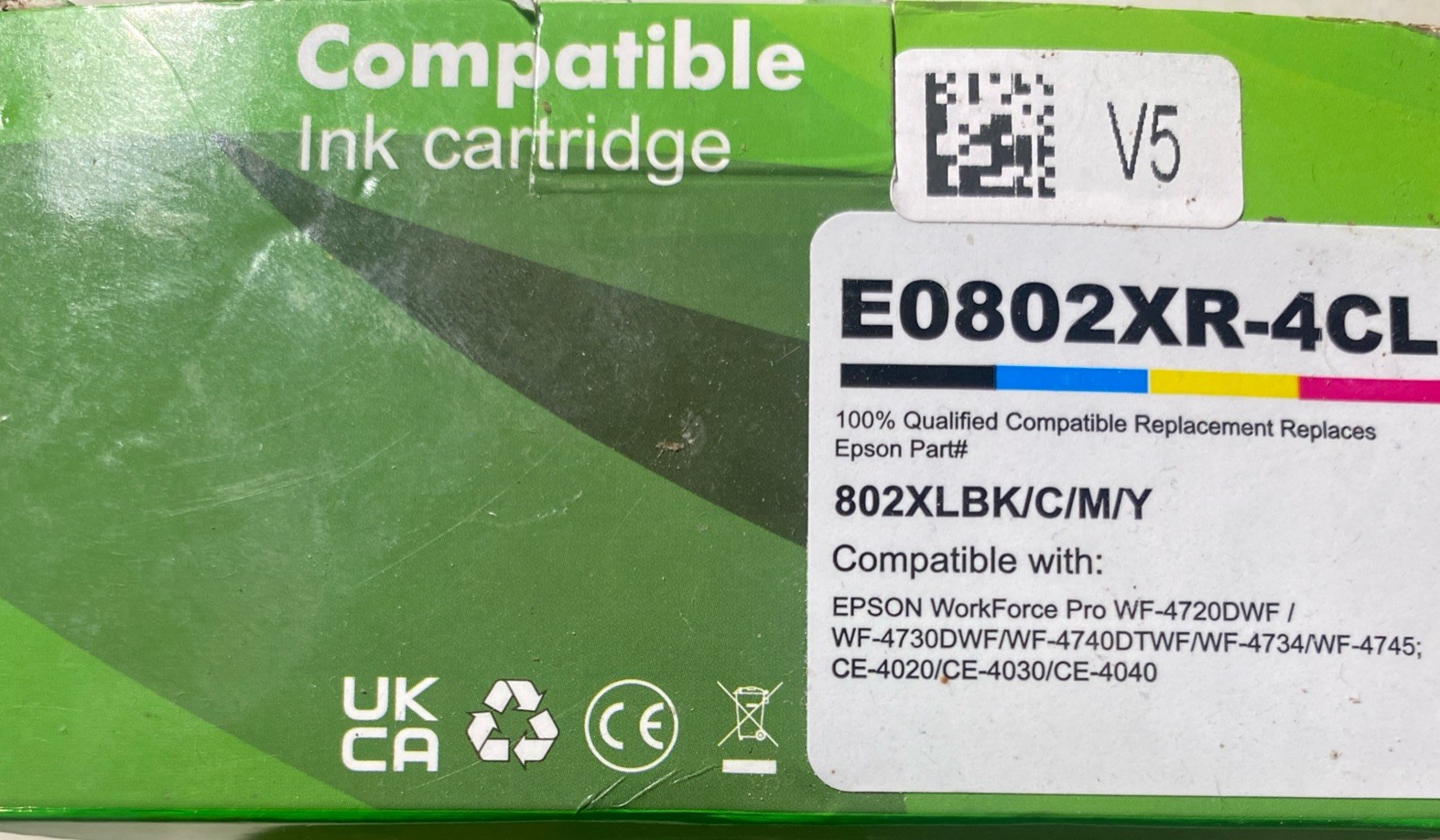 802XL Ink Cartridges Replacement For Epson WorkForce Pro WF-4720 WF-4730 WF-4734