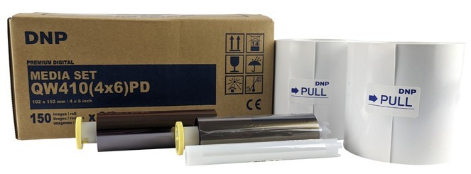 DNP QW410 4x6 Paper & Ink Ribbon Kit 150 2 sets (300 Prints) NEW UNOPENED