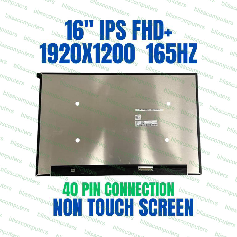 Display NV160WUM-NX3 V8.0 Asus ROG Zephyrus 16" FHD+ Gaming LCD LED Screen