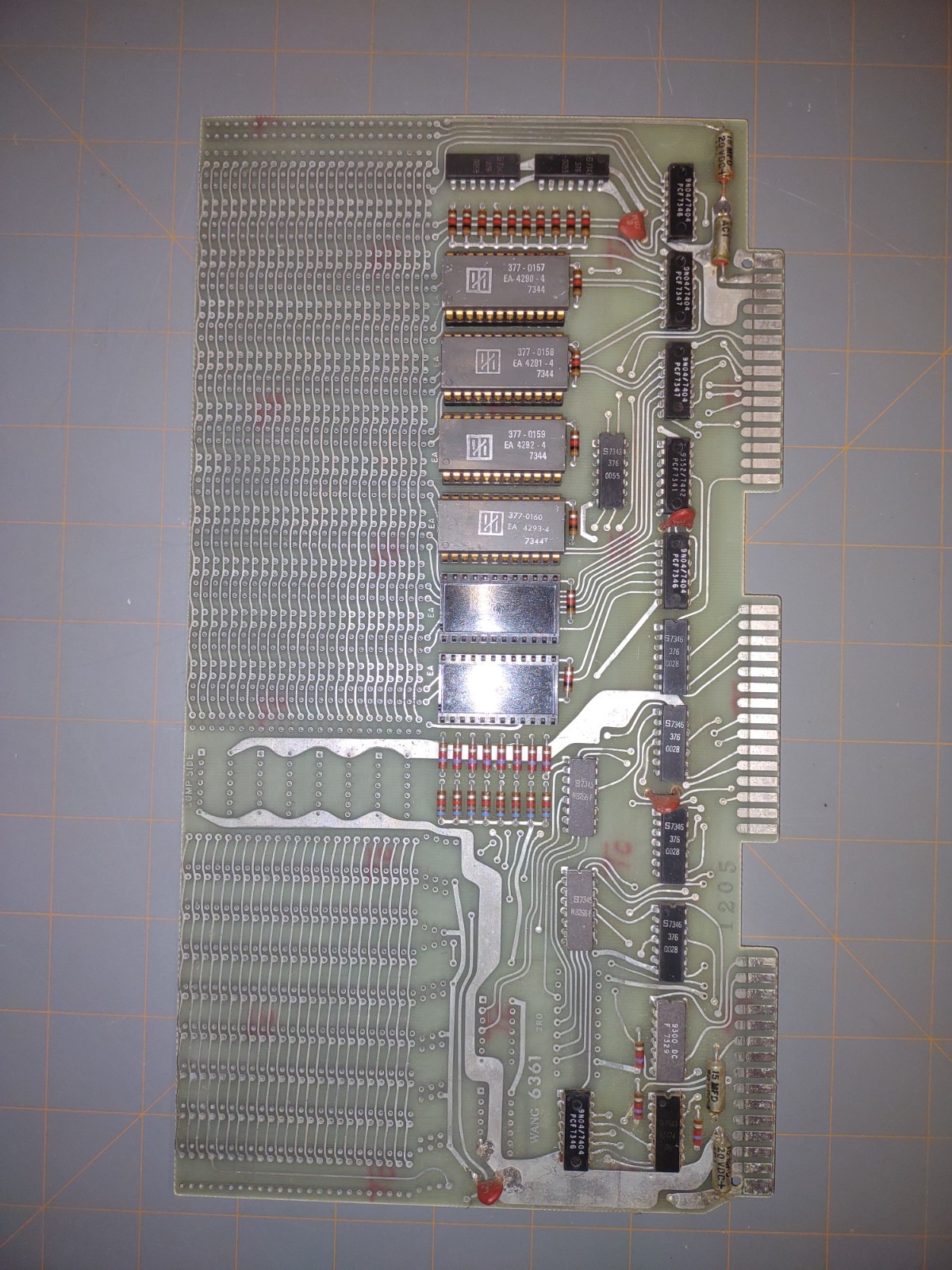 WANG PCB controller board 6361 vintage retro ic chips