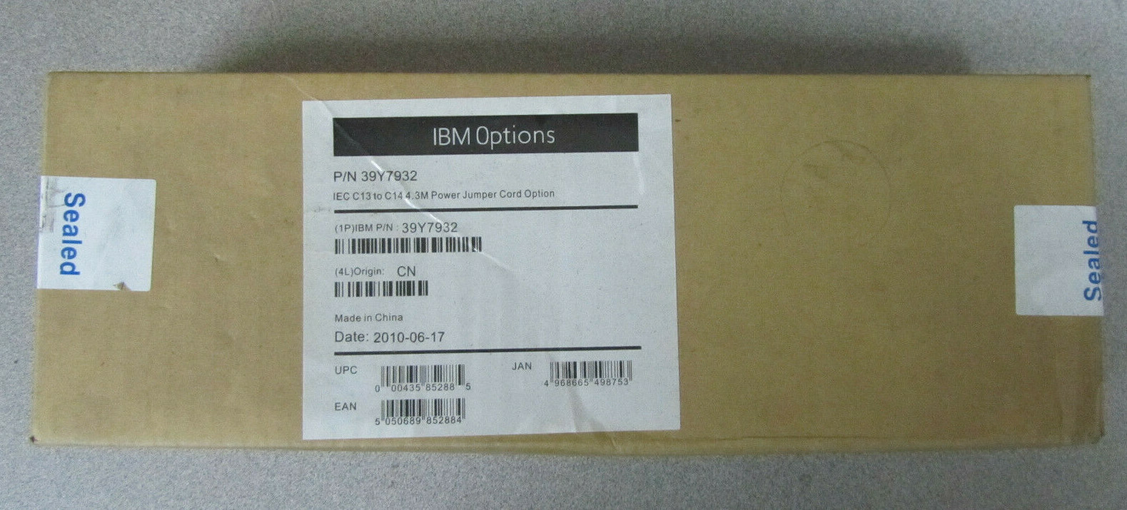 IBM 39Y7932 - Power cord - IBM Power Cable - 12 ft - 12.5in. x 4.5in. x 2.7in.