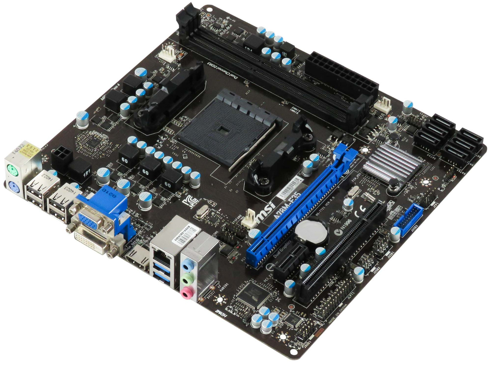 MSI A78M-E35 MS-7721 SOCKET FM2+ 2x DDR3 PCIe PCI