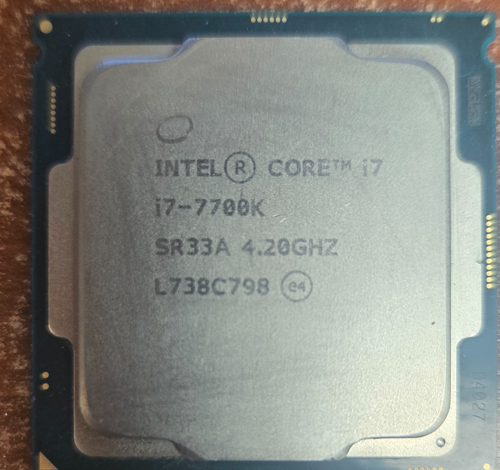 Intel Core i7-7700K SR33A 4.20GHZ