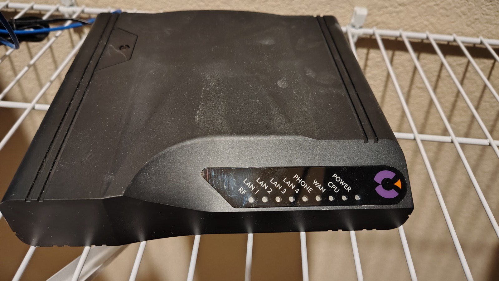 Calix 716GE-I Indoor ONT Optical Fiber Network Terminal 4x LAN w/ Adapter