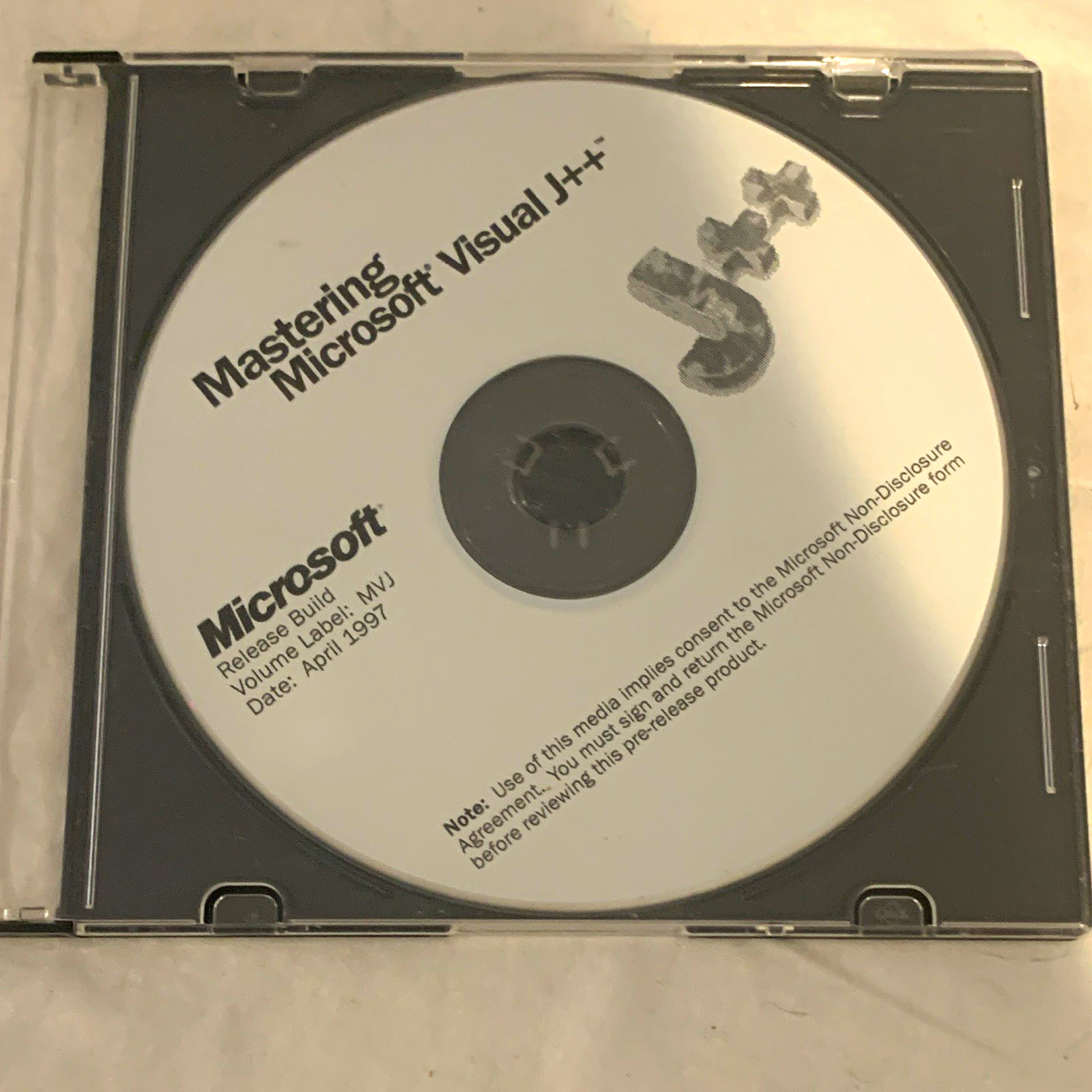 Microsoft Mastering Visual J++ Software Training CD-ROM for Windows English