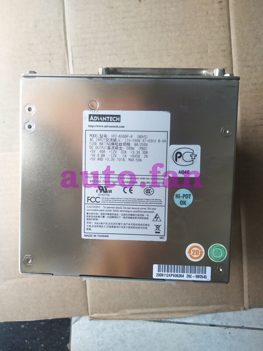 1pc used HP2-6500P-R industrial computer equipment server power supply 500W