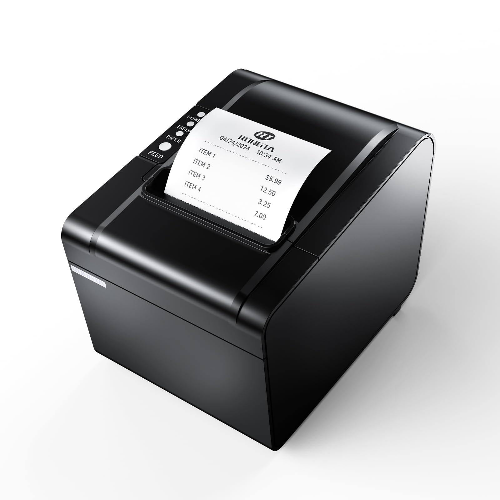 80mm USB Thermal POS Receipt Printer Black