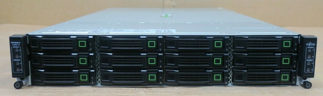 Fujitsu CX400 S2 4-Node 2U Server 8 x Intel XEON Eight-Core E5-2640v2 1024GB RAM