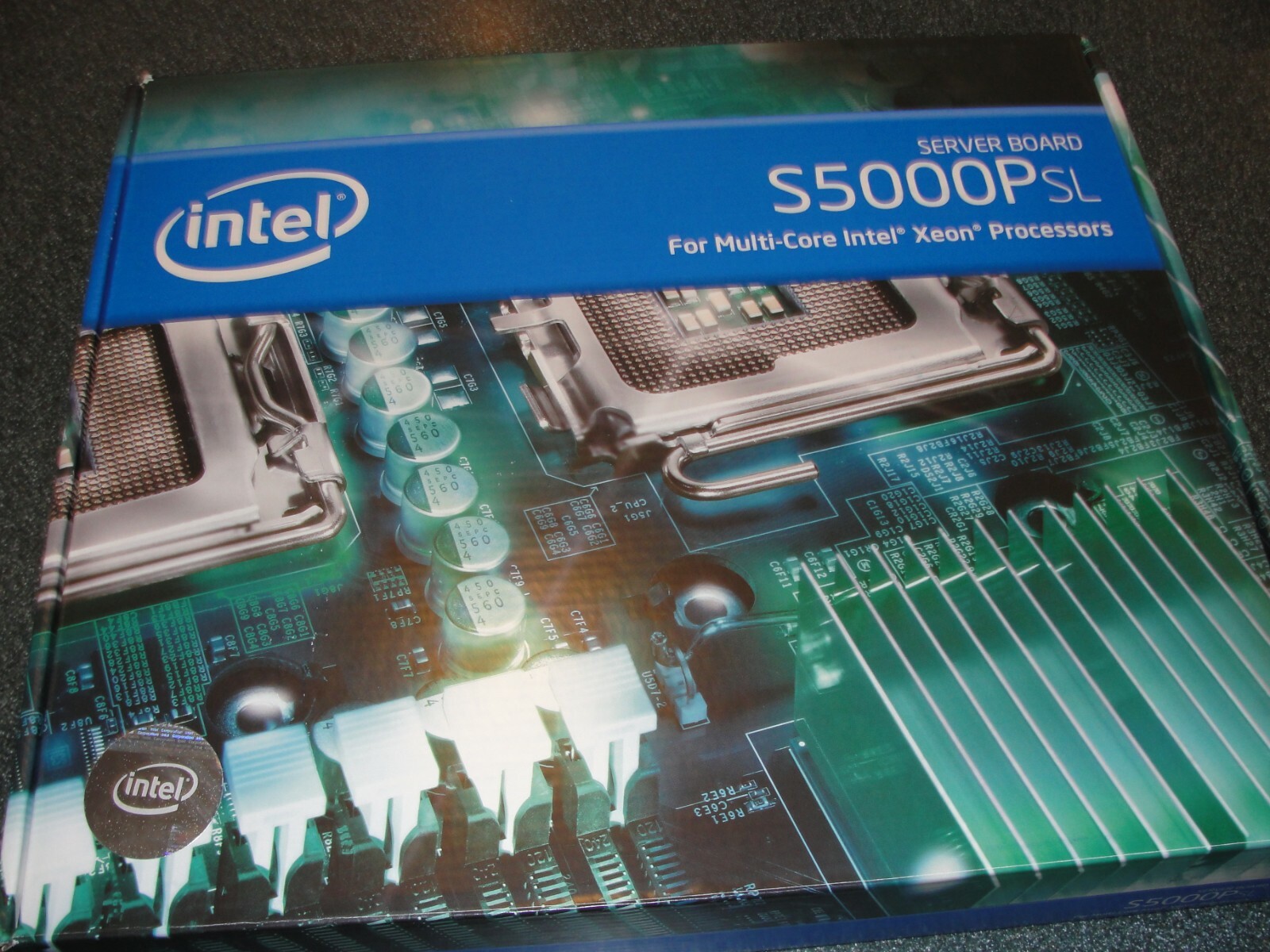 Intel S5000PSLSASR Server Board.  New Retail Box.