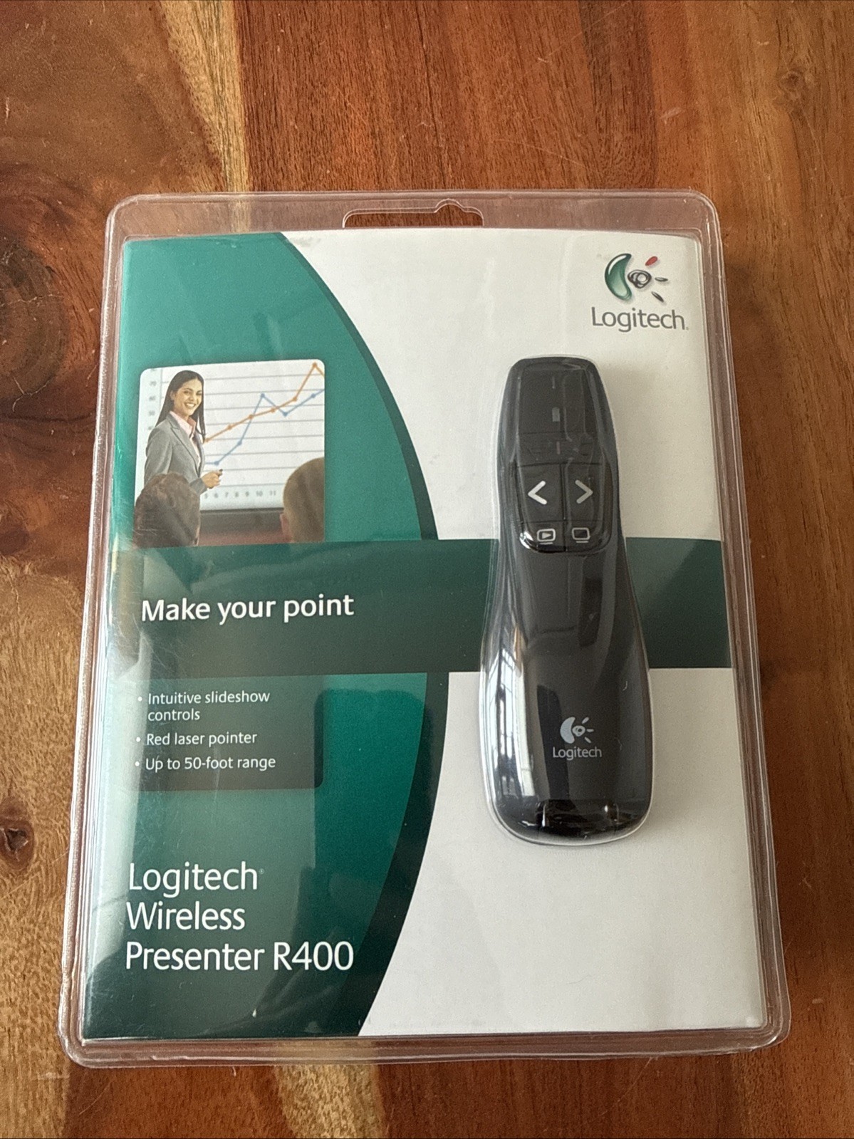 LOGITECH R400 Professional Wireless Presenter w/Red Laser Pointer NEW