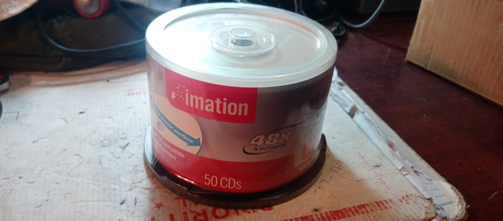 Imation, 50pc. CD-R Media 48x 700MB 80min,  Factory Sealed