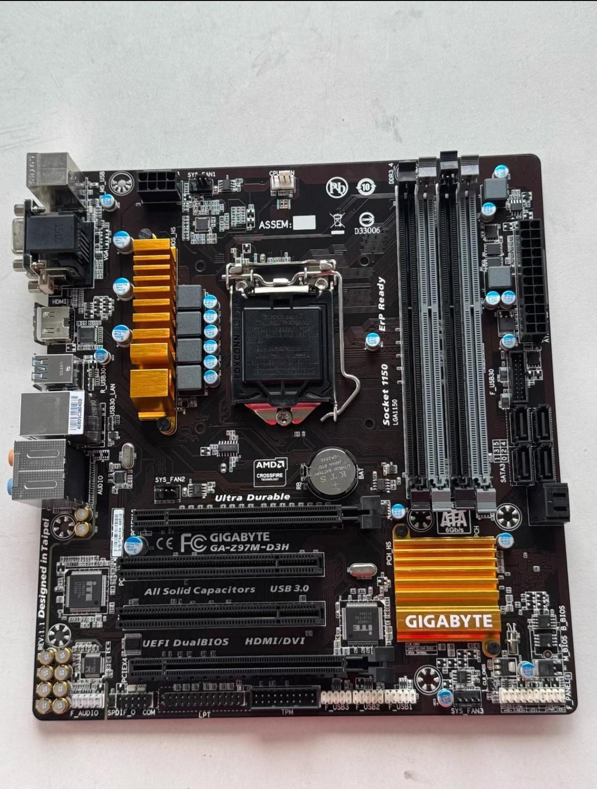 Gigabyte GA-Z97M-D3H LGA1150 DDR3 Motherboard Tested ok Z97 VGA+DVI+HDMI