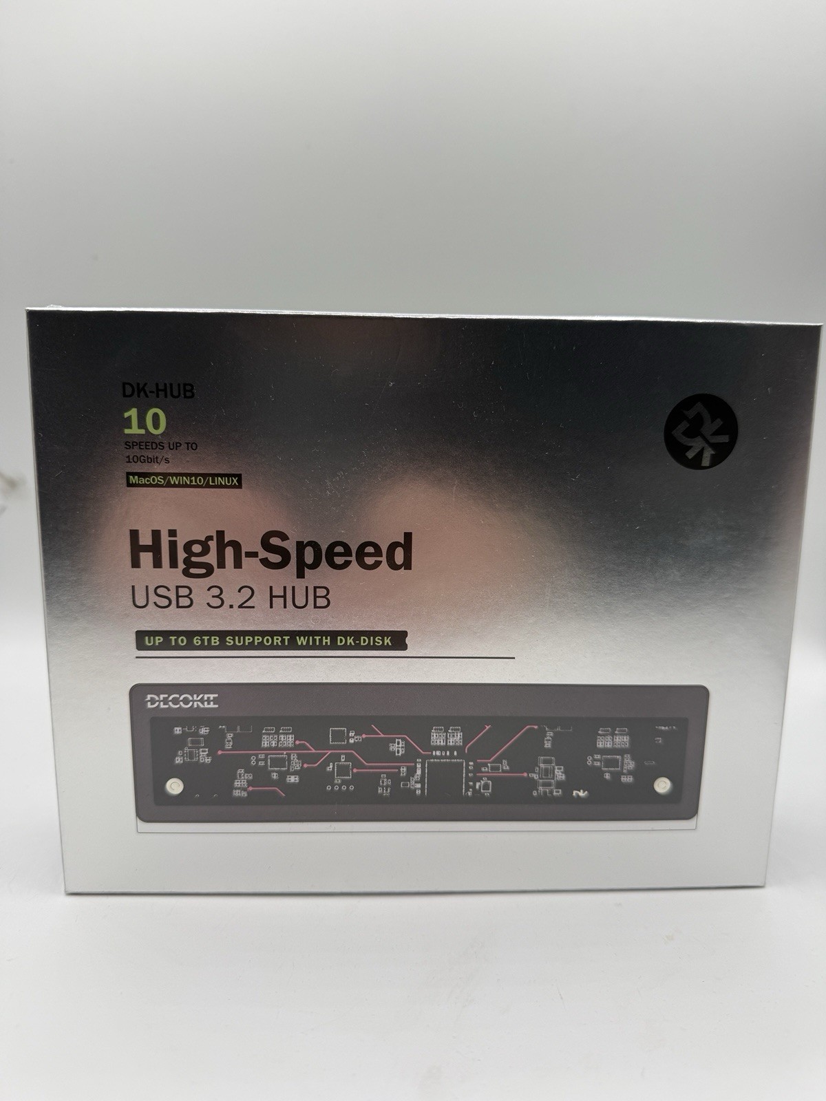 Decokee Rgb Usb-C Hub 3x Ports & 1 Usb-A Port 10gbps Transfer Speed White Sealed