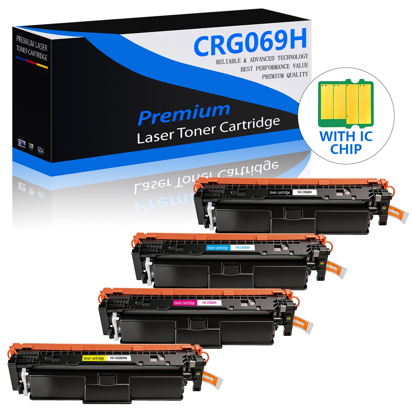 069H High Yield Toner Cartridge Set Compatible for Canon 069 imageCLASS MF750C