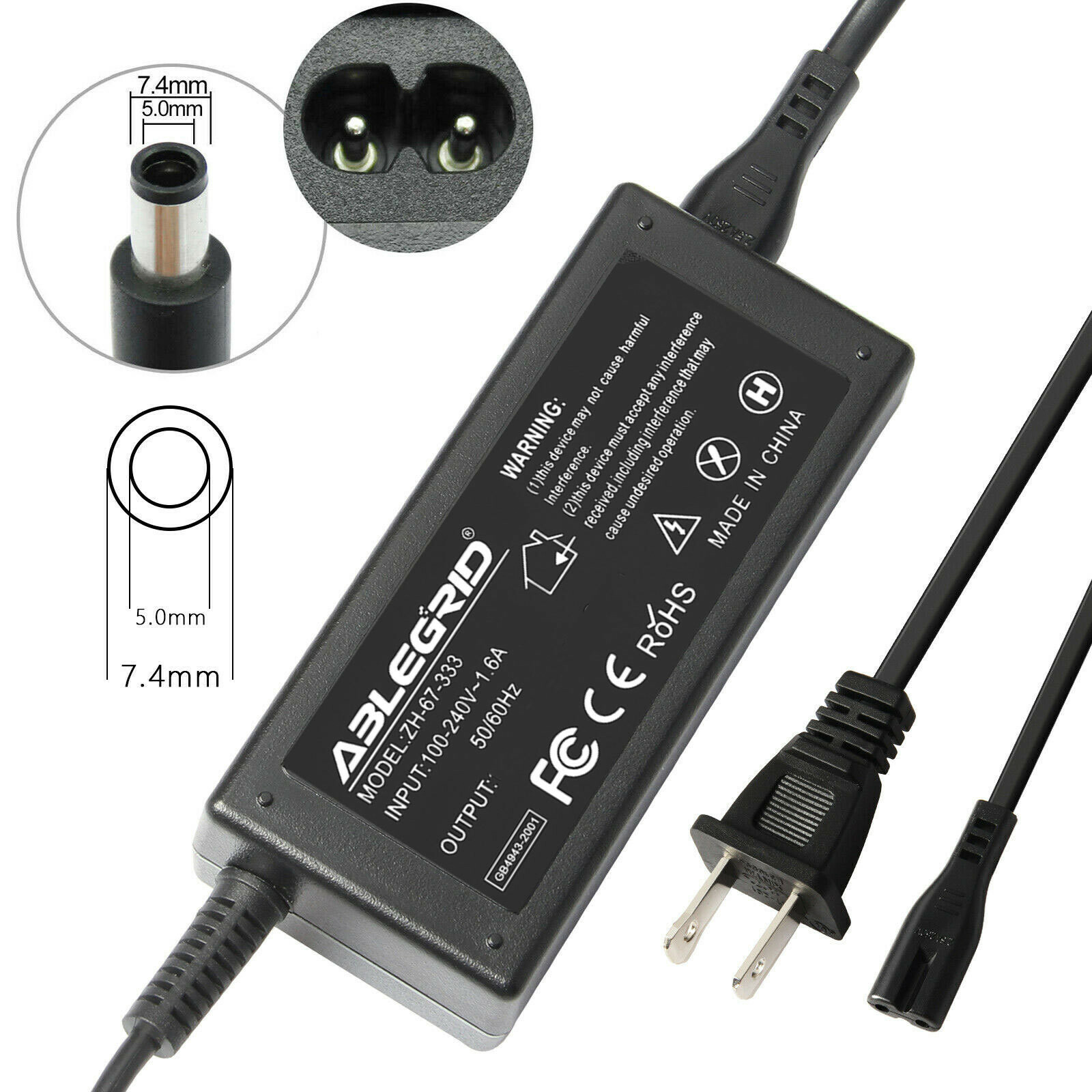 AC Adapter Charger Power For HP Compaq Presario CQ61-319WM CQ61-410US CQ61-411WM