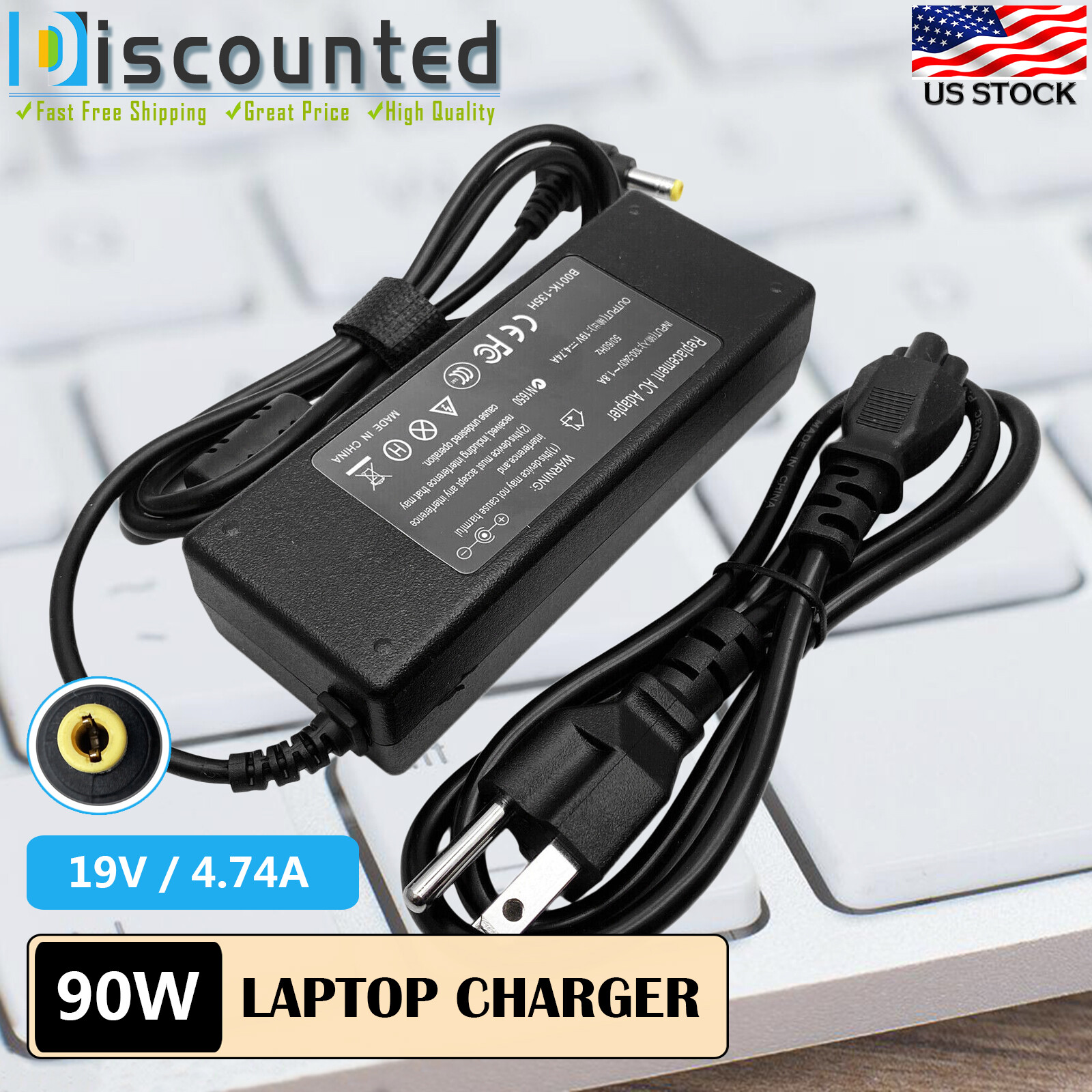 AC Adapter Power Battery Charger For Fujitsu LifeBook AH530 AH531 AH532 AH550