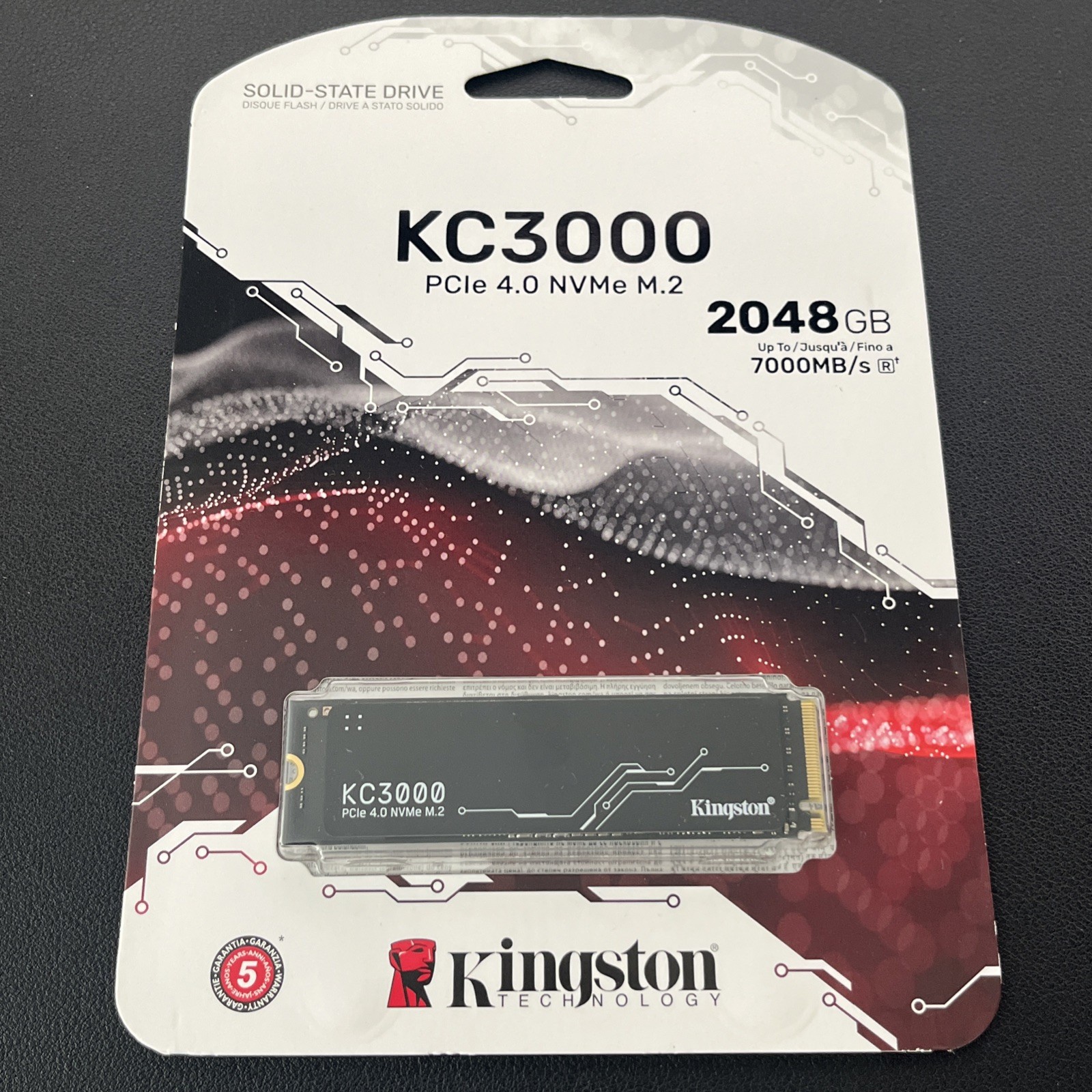 NEW Kingston KC3000 2TB PCIe 4.0 NVMe M.2 2280 Internal SSD SKC3000D/2048G