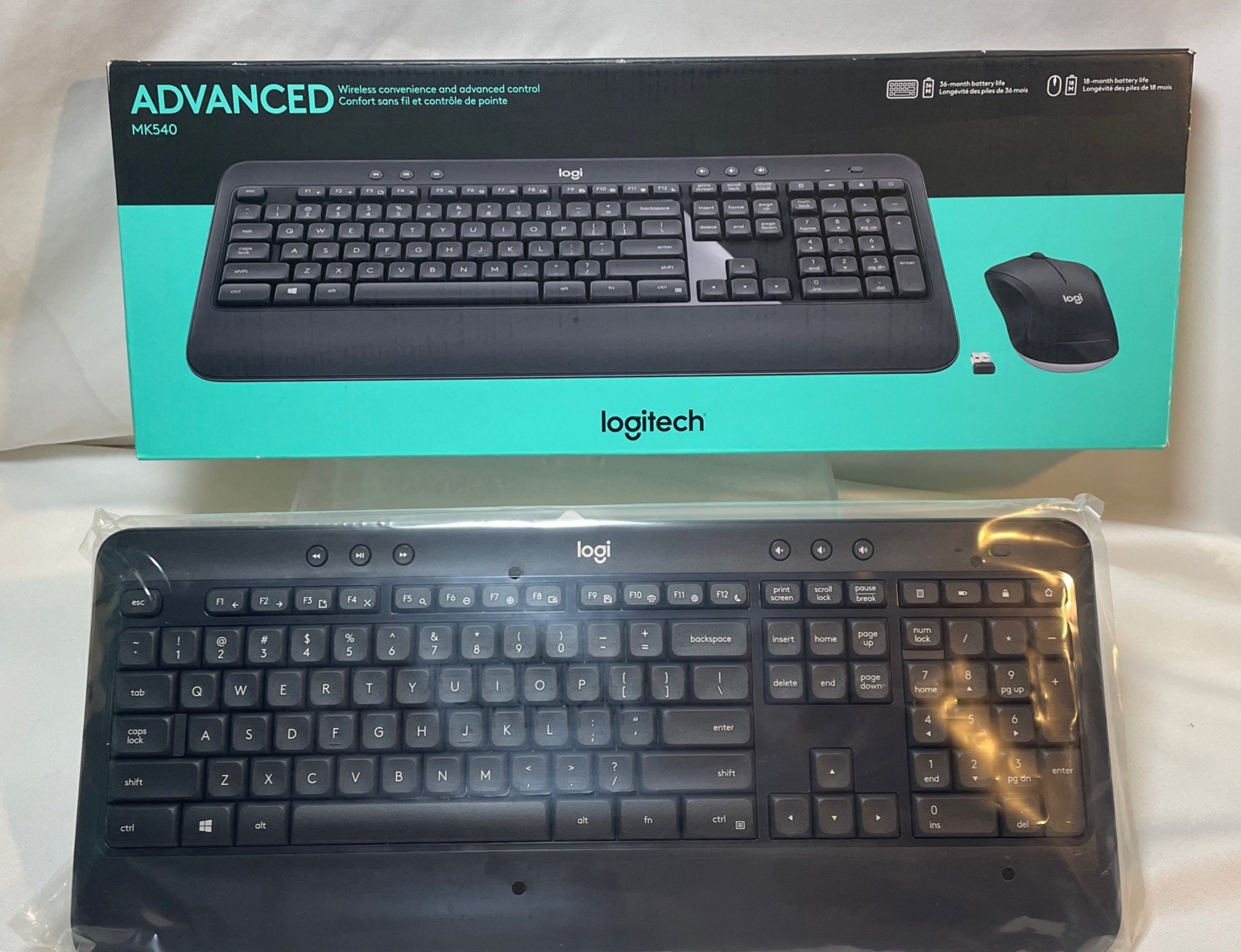Logitech MK540 (920-008671) Wireless Keyboard No Mouse- No USB Receiver Open Box