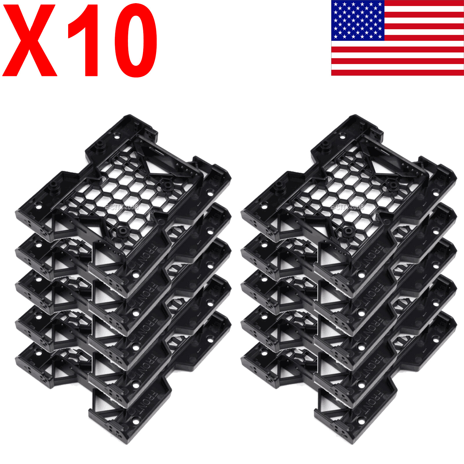 10-100 PCS 5.25" to 2.5'' 3.5'' SSD Hard Drive Bay PC Fan Monting Bracket Base