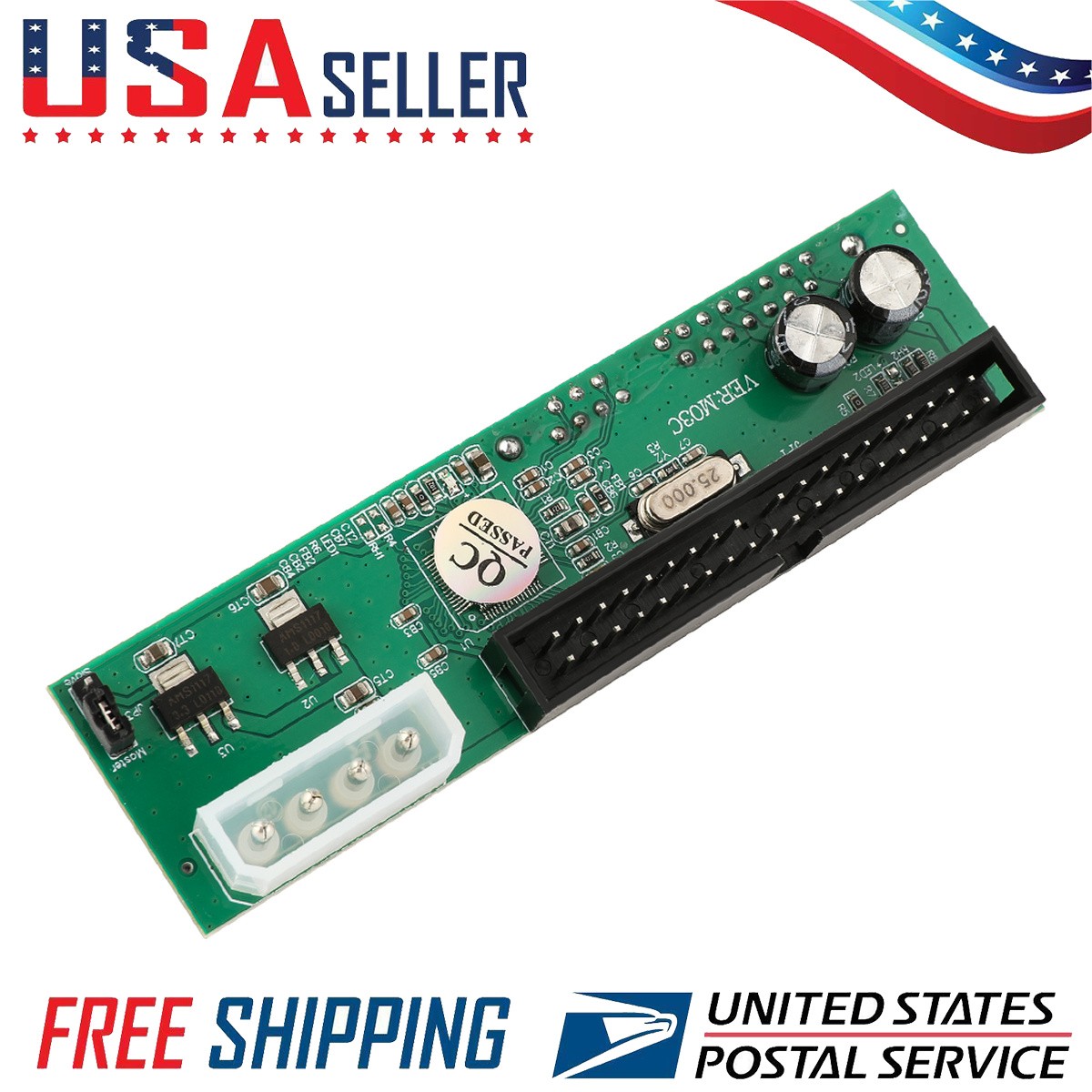 SATA Disk to IDE/PATA 40Pin Converter Adapter Universal Fit Green Unit