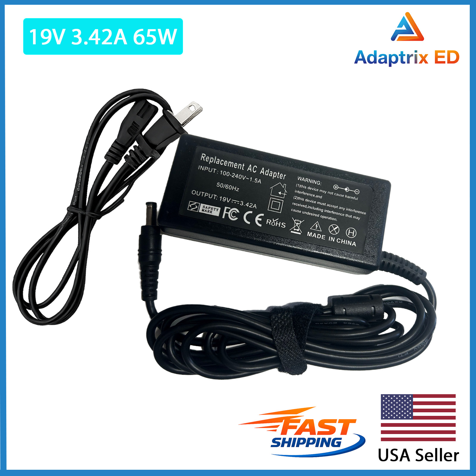 AC Adapter Charger For Motile 14" Performance Laptop M141 M142 Power Supply Cord