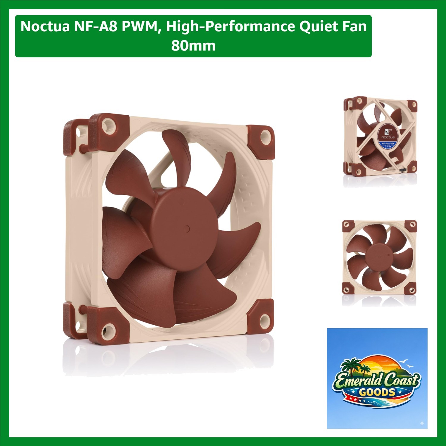 High-Performance Quiet Fan 80mm