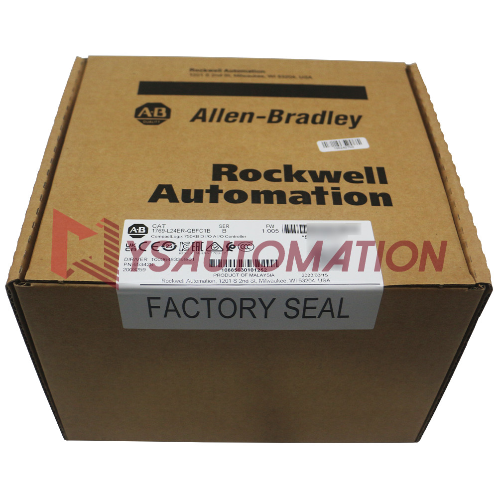 New 1769-L24ER-QBFC1B CompactLogix 750KB DI/O AI/O Controller