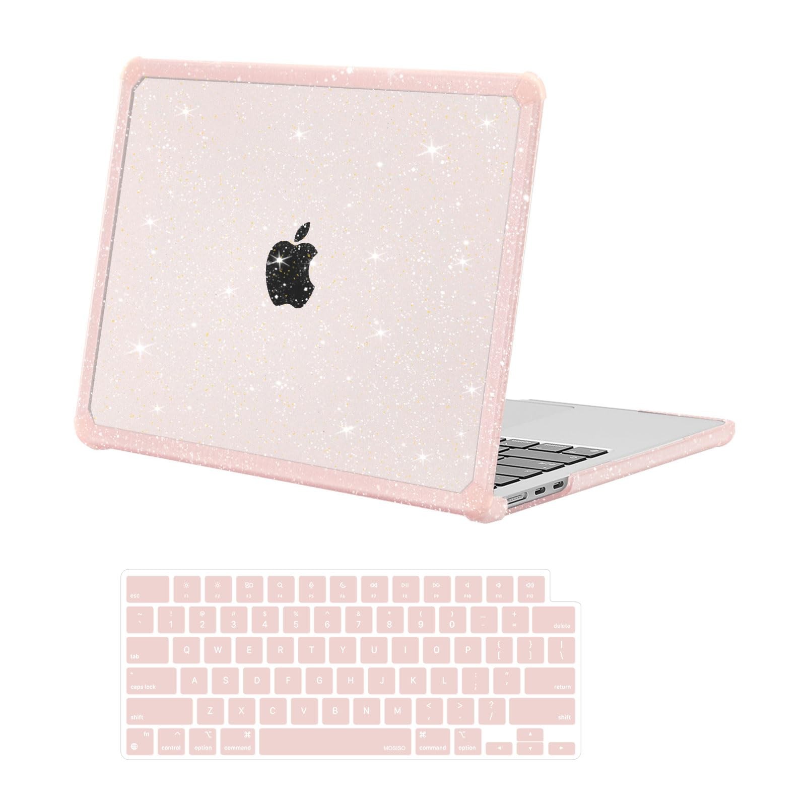 MOSISO Compatible with MacBook Air 13 inch Case M5 2026 M4 2025 M3 M2 Pink