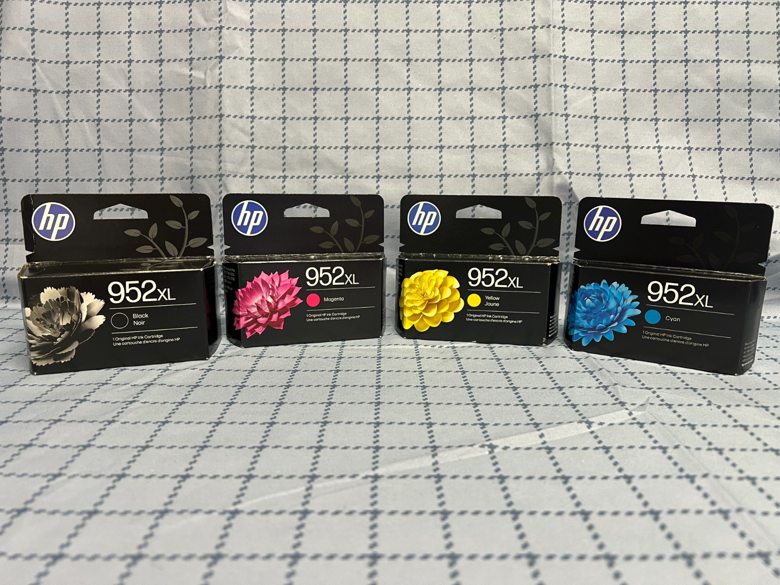 GENUINE HP 952XL Black & Color Ink Cartridges New In Retail Box 02/2028