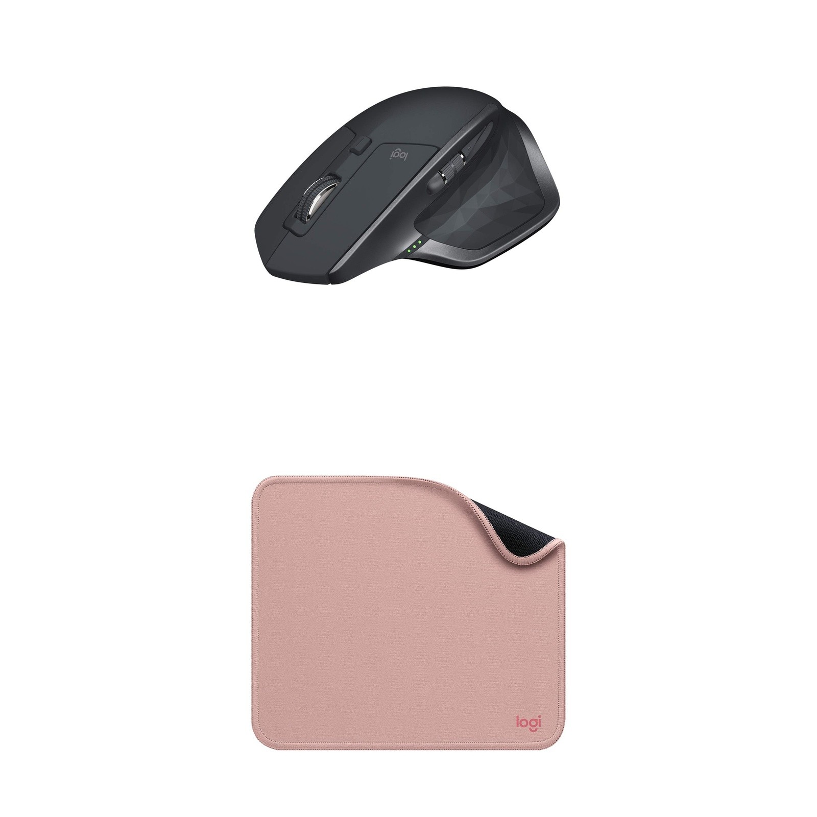 Logitech Premium Bundle: MX Master 2S + Studio Pad - Darker Rose