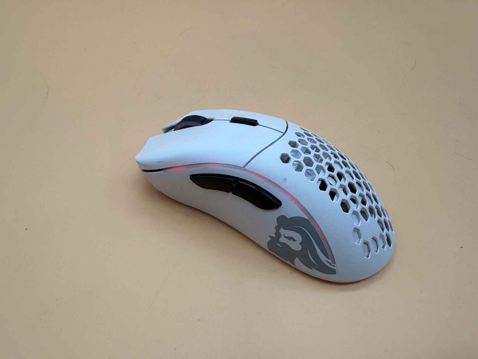 Glorious Model D Wireless Gaming Mouse White Works Wired Only No Dongle
